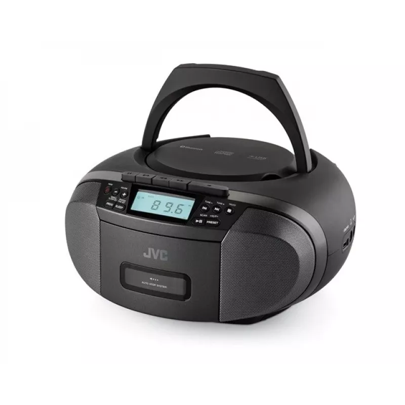Radio atskaņotājs JVC RC-E444B melns ar CD atskaņotāju un FM uztvērēju