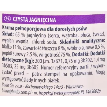 animonda GranCarno Adult ar jēru mitrā suņu barība, 400 g