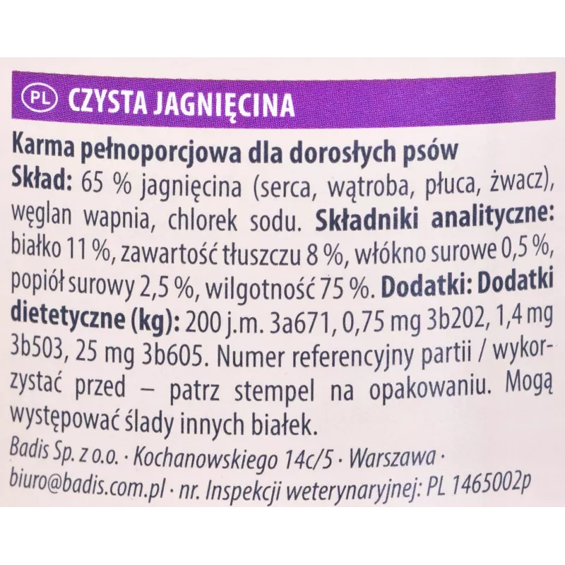Mitrā suņu barība animonda GranCarno Lamb Adult — konservēta 400 g, proteīns 11%, tauki 8%, mitrums 75%