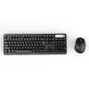 Inca IWS-549U Tastatūra ar peli iekļautu Biroja RF Bezvadu USB QWERTY Turku Melna