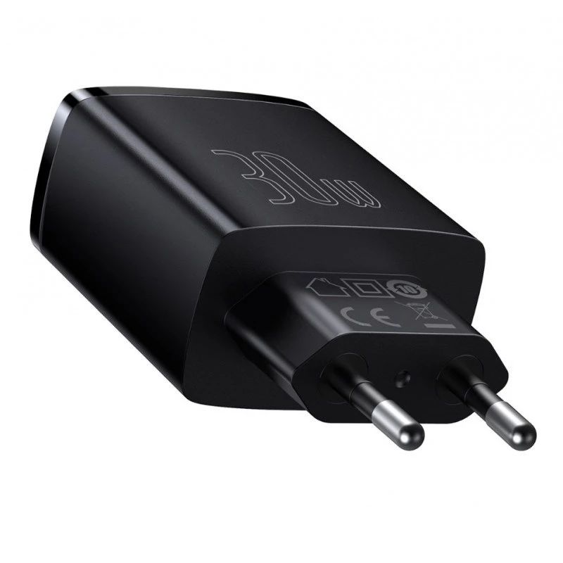 Baseus 30 W USB lādētājs QC PD3.0 Type C PD ātra uzlāde, ātrs tālruņa lādētājs iPhone 17 16 15 14 13 12 Pro Max Xiaomi Samsung