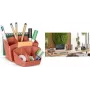 Galda organizators CEP TERRA NOVA terakotas krāsā — 6 nodalījumi, 14,3×15,8×9,3 cm