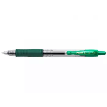 Pilot BL-G2-7 Zaļa gēla pildspalva 0.4 mm uzgalis Caurspīdīgs korpuss