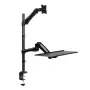 LogiLink BP0030 monitora stiprinājums / statīvs 68.6 cm (27) Galda, Melna