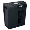 Papīra smalcinātājs REXEL Secure X8 — šķērsgriezuma P-4, 4x40 mm, 8 lapu ietilpība, 14 l tvertne, melns