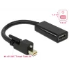 Video kabeļa adapteris DeLOCK 62640 Mini DisplayPort uz HDMI 0,25m melns
