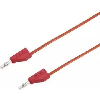 VOLTCRAFT Test Lead [Spraudnis 4 mm - Spraudnis 4 mm] 1.5 m Sarkans MSB-300 (MSB-300-1.5-Red)