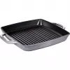 Grila panna Staub 40511-785-0 33 cm Indukcija Grafīta pelēks