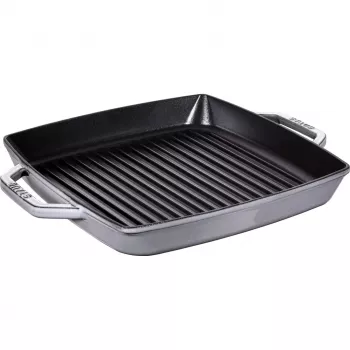 Grila panna Staub 40511-785-0 33 cm Indukcija Grafīta pelēks