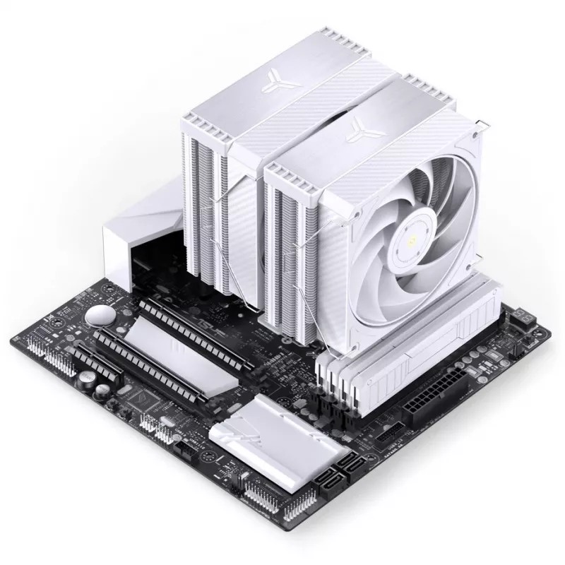 Jonsbo HX6280 CPU dzesētājs, PWM, RGB - 130 mm, balts