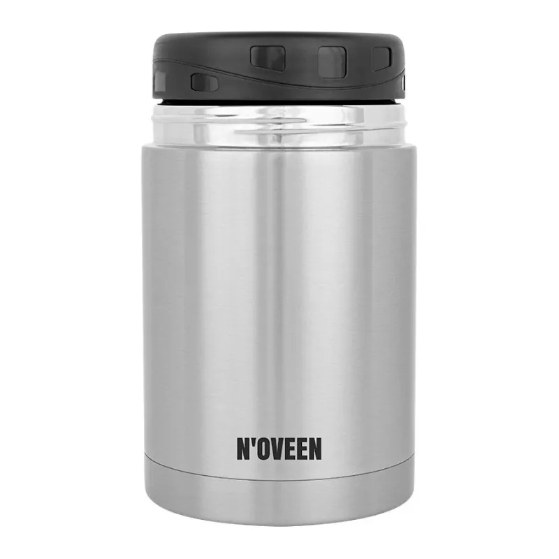 N'OVEEN TB951 pusdienu termoss, 800 ml, sudraba