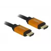DeLOCK - HDMI kabelis - HDMI (M) uz HDMI (M) - 50 cm - Trīskārša izolācija - Melns, Zelts - 8K atbalsts