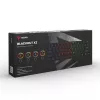 Mehāniskā spēļu tastatūra SAVIO MelnsOUT X2 PEACH — 61 taustiņu 60% QWERTY, RGB LED, hot-swap, USB Type-A/Type-C, noņemams kabelis