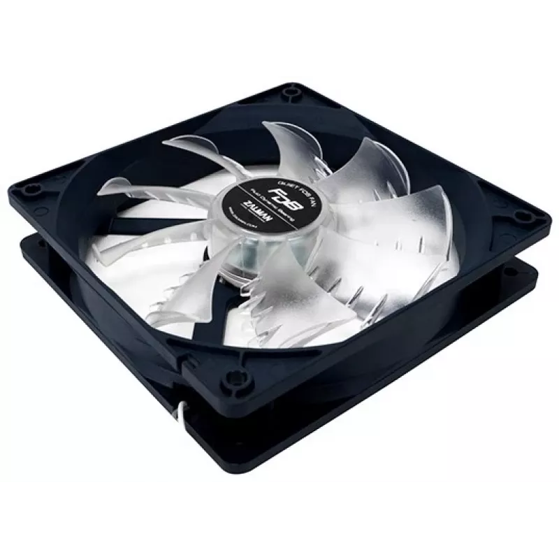 Zalman ZM-F3 FDB(SF) datora dzesēšanas sistēma Datora korpusa ventilators 12 cm Melns, caurspīdīgs