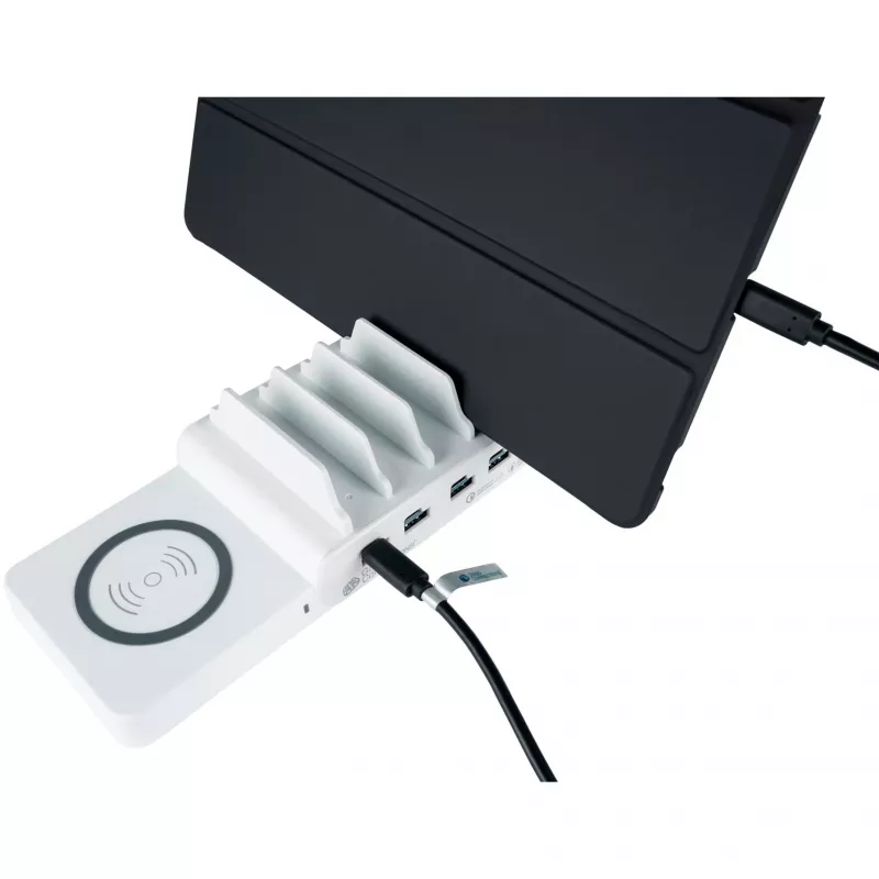 Mobilās ierīces lādētājs Alcasa PCA-D006WQR Ātrā uzlāde Balts