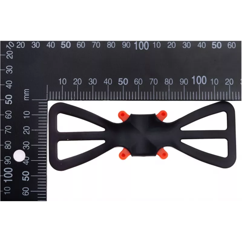 Regulējams tālruņa turētājs deeper ITGAM0003 — makšķeres tipa tālruņa stiprinājums, silikona, tālruņiem ar 3,5–5 collu izmēru, 280 mm, melns