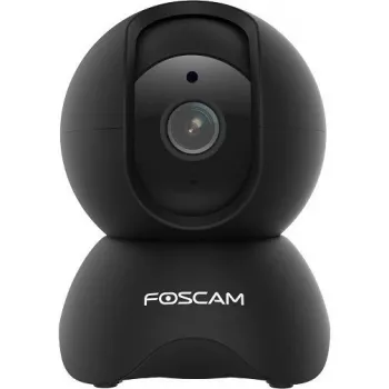 Foscam X5-B IP novērošanas kamera, iekštelpām, 5 MP 2592x1944, Wi-Fi un LAN, grozāma / noliecama, 8 m nakts redzamība, personu noteikšana, 6x digitālais tālummaiņa, melna