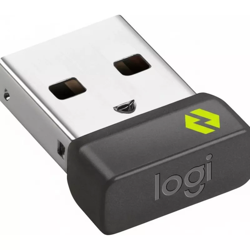 USB uztvērējs Logitech 956-000157 pele un tastatūrai, grafīta krāsā, 12,8×14,1×7 mm, 0,97 g