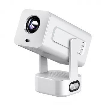 EXTRALINK SMART Projector CINEMA&KARAOKE IMS360 1920X1080P ANDROID 13 projektors filmām, spēlēm un mūzikai ar 2 mikrofoniem, balts, 300 lūmenu LCD