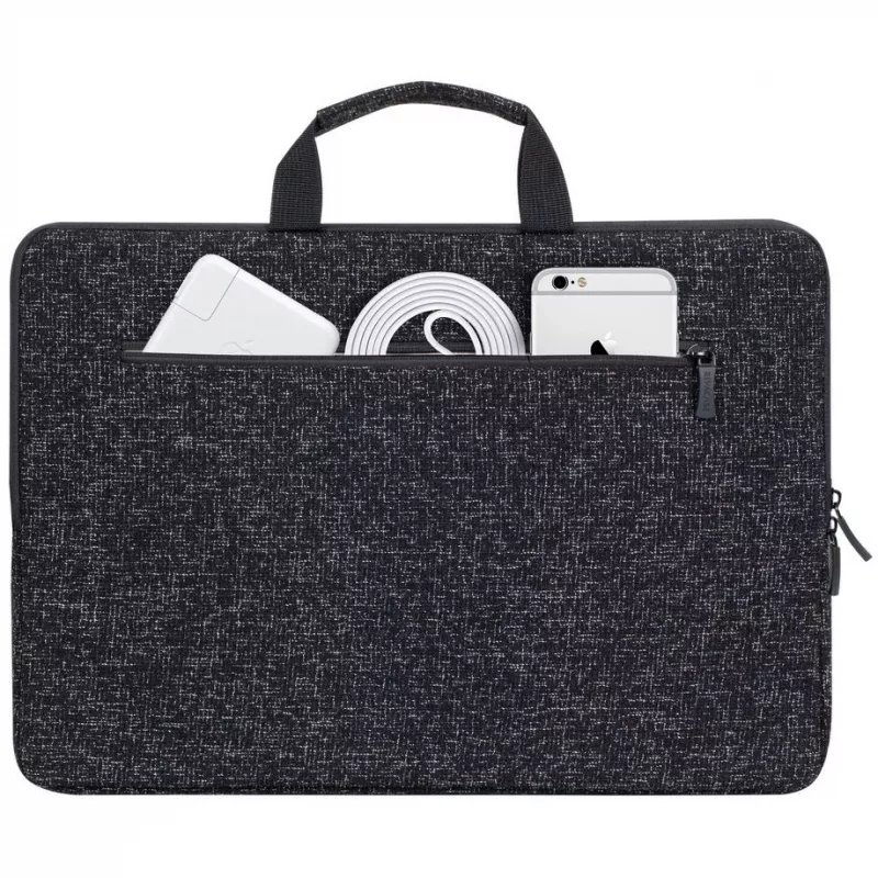 Uzmavas futrālis Rivacase 7915 39,6 cm (15,6 collas) Melns Balts
