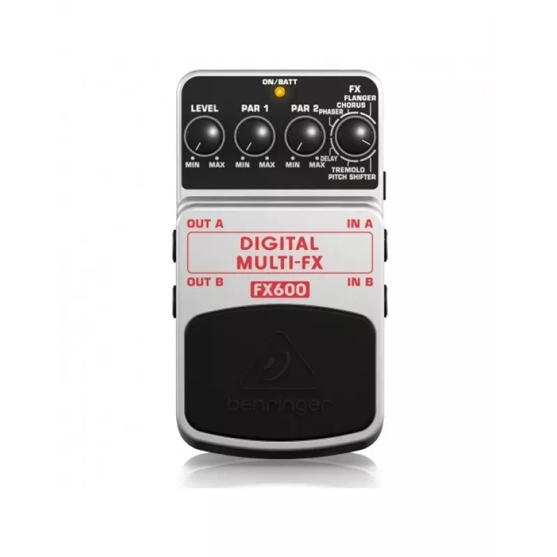 Efektu procesors Behringer FX600, platums 70 mm, dziļums 123 mm, augstums 54 mm