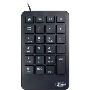 Ciparu tastatūra Inter-Tech KB-120 Universāla USB Melna