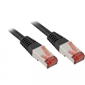 Goobay 3m CAT 6 komutācijas kabelis, S/FTP (PiMF), melns