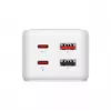 Strāvas pagarinātāja adapters FIXED FIXCS65-1.5-WH ar 2× USB-C PD 65W un 2× USB-A pieslēgvietām