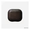 Ādas AirPods futlāris Nomad V3 Rustic Brown — aizsargājošs ādas pārvalks AirPods uzlādes futlārim
