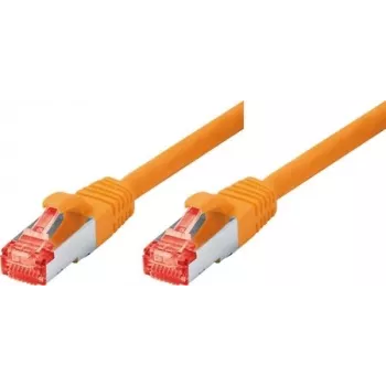 Tecline exertis Connect - komutācijas kabelis - RJ-45 (V) uz RJ-45 (V) - 3 m - SSTP kabelis - CAT 6 - bez halogēna - oranžs (71503A)