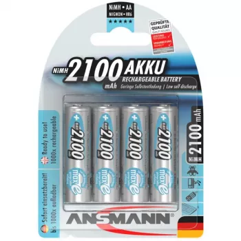 1x4 Ansmann maxE NiMH uzlād. bat. Mignon AA 2100 mAh 5035052