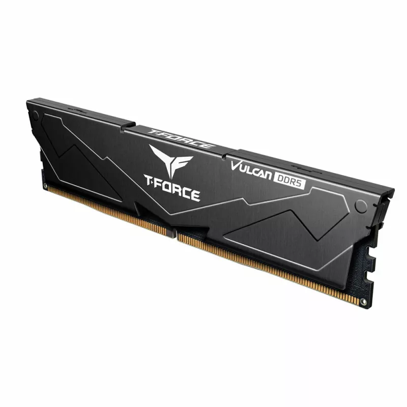 T-FORCE Vulcan - DDR5 - komplekts - 32 GB: 2 x 16 GB - DIMM 288-PIN - 3000 MHz / PC5-48000 - CL30 - 1,35 V - bez buferizācijas - on-die ECC - melns (FLBD532G6000HC30DC01)