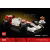 LEGO komplekts McLaren MP4/4 Ayrton Senna 10330 — LEGO ICONS mēroga modeļa eksponāts