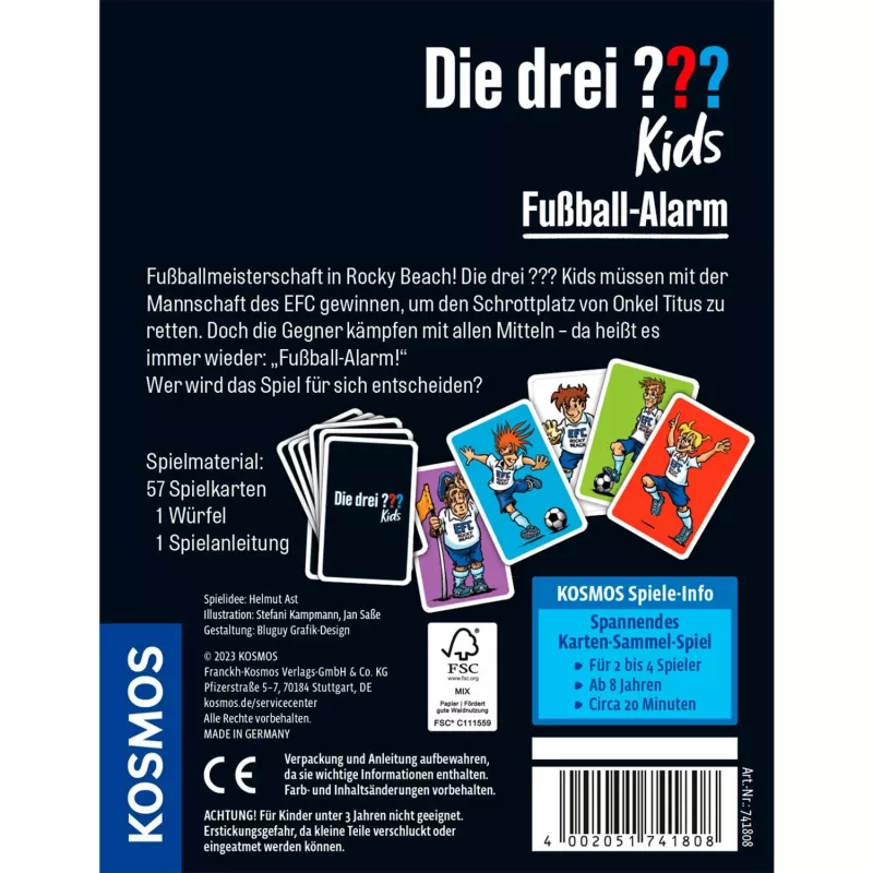 Die drei Kids - Football-Alarm, kāršu spēle