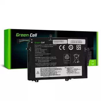 Baterija zaļa Cell LE168 Lenovo ThinkPad L480 L490 L580 L590 L14 L15 Gen 1 Gen 2