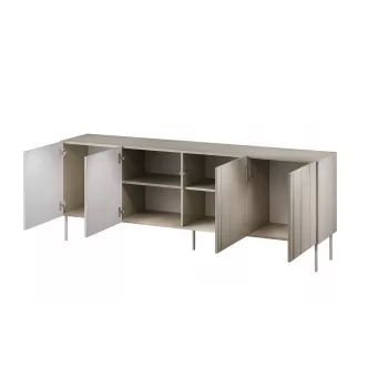 Kumode Cama Meble ISLA 2000x400x750 mm, matēta kašmira krāsa, skaidu plātņu korpuss
