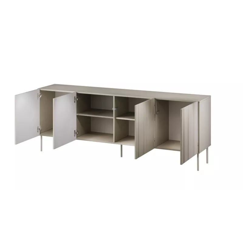 Kumode Cama Meble ISLA 2000x400x750 mm, matēta kašmira krāsa, skaidu plātņu korpuss