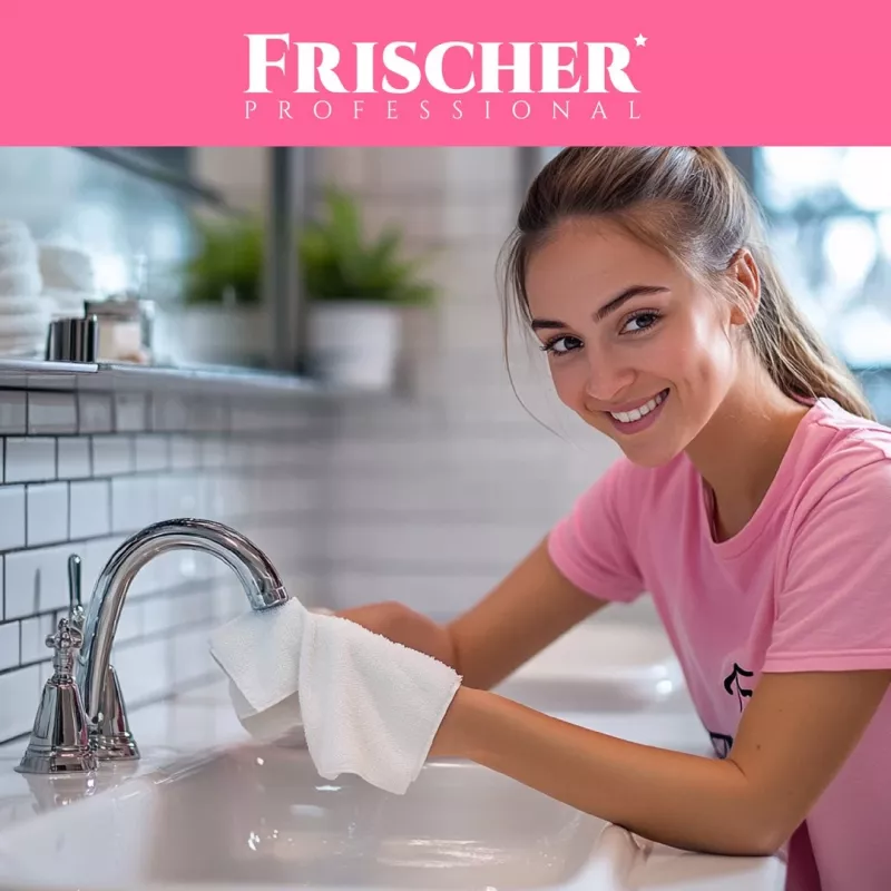 Vannas istabas atkaļķotājs FRISCHER FR00232_1000 šķidrs kaļķa un katlakmens noņēmējs sanitārajām virsmām, 1 L pudele ar izsmidzinātāju