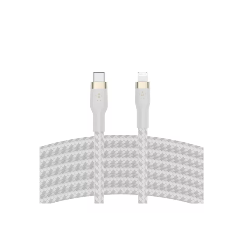 Belkin CAA011BT3MWH Lightning kabelis 3 m Balts