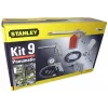 Pneimatisko instrumentu komplekts STANLEY 9045718STN, 9 gab., metāla instrumenti, spirālveida šļūtene 5 m, maks. 20 bāri