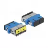 Optisko šķiedru savienotājs DeLOCK 86893 SC Duplex ligzda uz SC Duplex ligzdu, zils