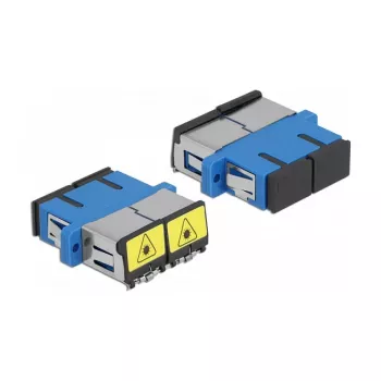 Optisko šķiedru savienotājs DeLOCK 86893 SC Duplex ligzda uz SC Duplex ligzdu, zils
