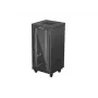 Brīvi stāvošs statīvu skapis LANBERG FF01-6624-12BL 24U 19 collu 600×600 mm, IP20, 1200 kg, melns