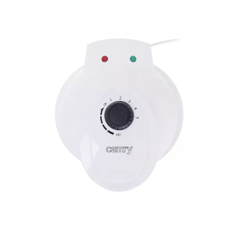 Camry | Vafeļu gatavotājs | CR 3022 | 1000 W | Cepumu skaits 5 | Sirds formas | Balts