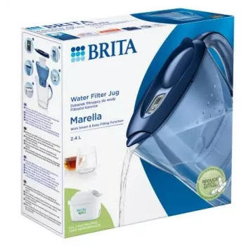 Ūdens filtra krūze BRITA Marella Maxtra Pro 2,4 L, maināma Maxtra Pro kasetne, zila