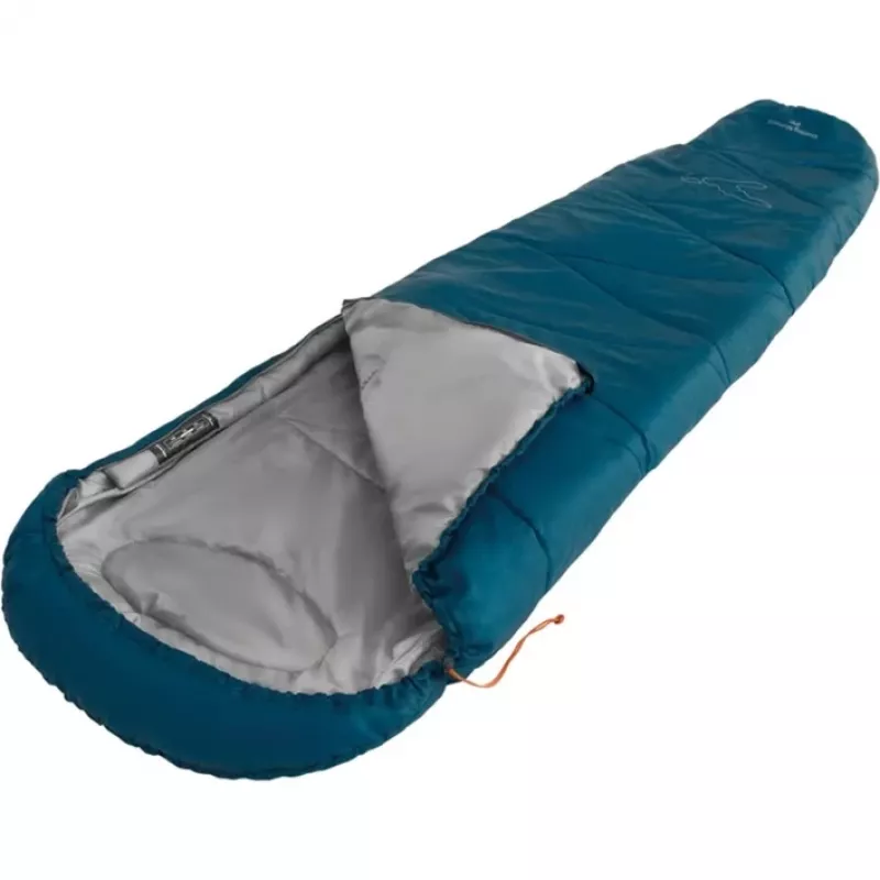 Easy Camp Starling Mummy Blue 8°C | Guļammaiss | 210 x 75 x 50 cm | -5 līdz 12 °C | Divvirzienu atvērts gals, autoblokāde