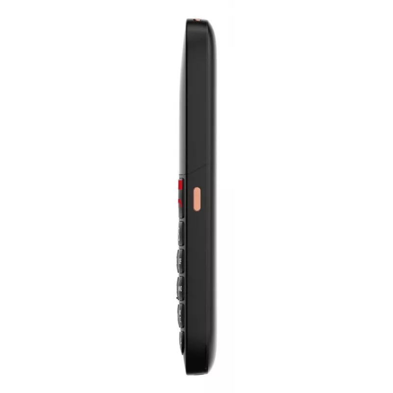Senior mobilais telefons Gigaset GL695 — 2,31 collu (5,87 cm) displejs, 240×320, Single SIM, 4G, 2 MP kamera, 1400 mAh, Melns