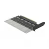 DeLOCK PCI Express x16 karte ar 5 iekšējiem M.2 Key B / SATA slotiem