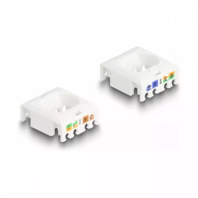DeLOCK Keystone modulis RJ45 ligzda uz LSA Cat.6A STP ar fiksējošo klipsi