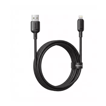 USB lādēšanas kabelis Baseus Silky Series 2.4A 2m — USB barošanas un lādēšanas kabelis